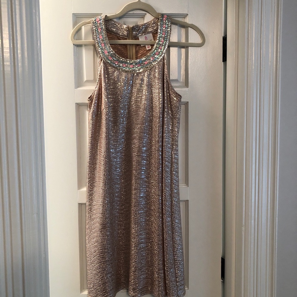 Like new Julie Brown gold dress